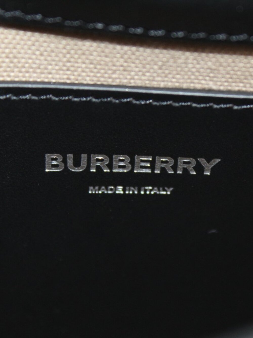 Burberry Grained Leather Black Crossbody Shoulder Bag 2 Way Strap Black Snap Zip - Picture 12 of 15